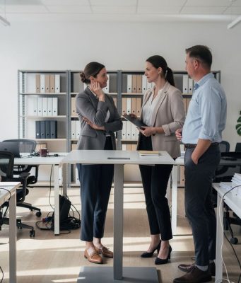 Kako radno okruženje utiče na fokus, organizaciju i poslovnu kulturu? saradnici-kancelarija-sto