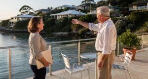 Kako izbeći greške prilikom kupovine nekretnine na moru? muskarac-zena-terasa-more