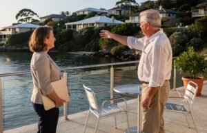 Kako izbeći greške prilikom kupovine nekretnine na moru? muskarac-zena-terasa-more