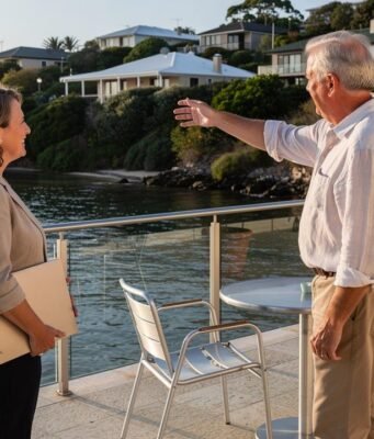 Kako izbeći greške prilikom kupovine nekretnine na moru? muskarac-zena-terasa-more