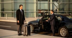 Kako izabrati automobil za posebne prilike i poslovna putovanja? muskarci-odela-kofer-auto