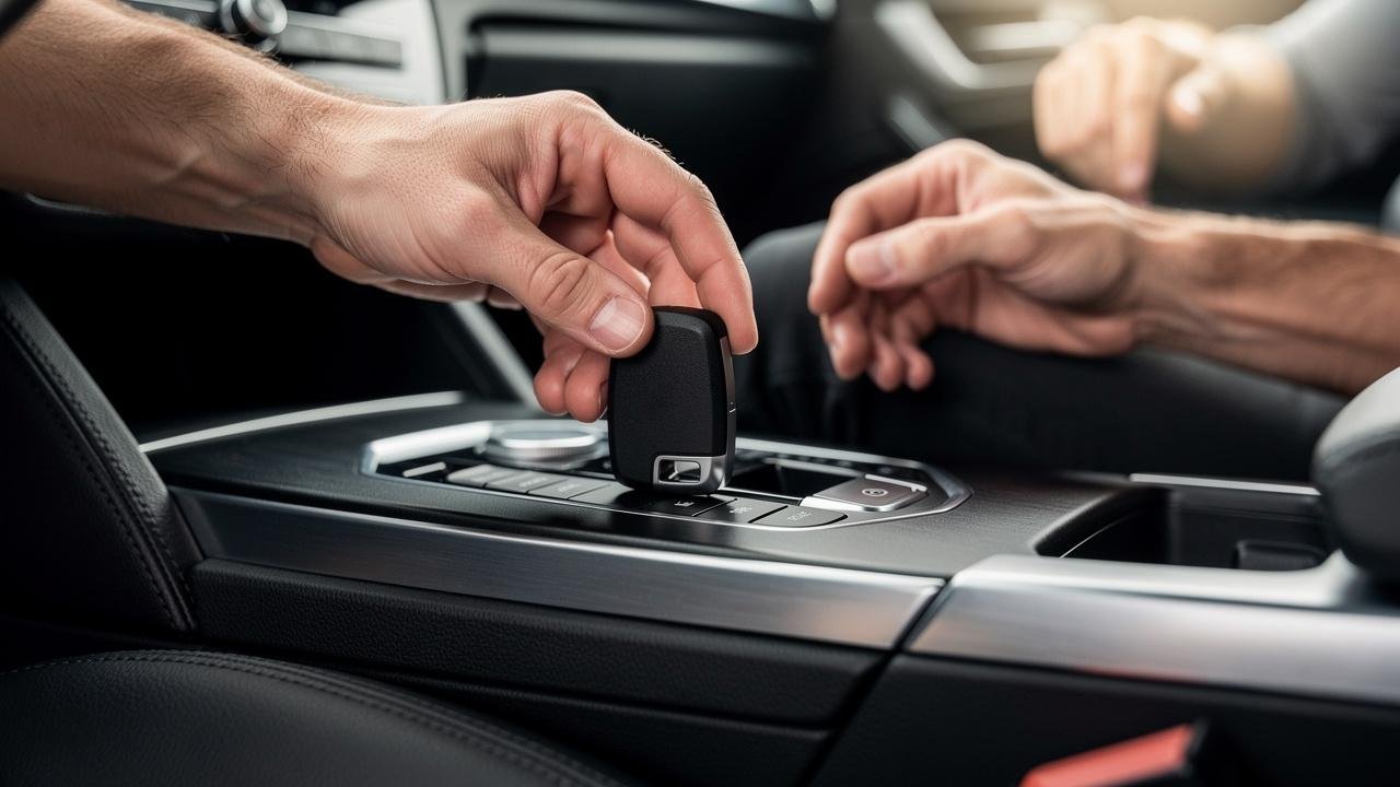 ruka-kljuc-konzola-auto