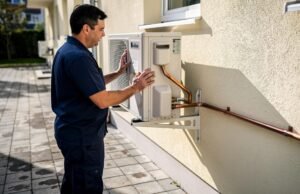 Kako inverter tehnologija smanjuje nepotrebne oscilacije temperature u prostoru? muskarac-klima-uredaj-zid